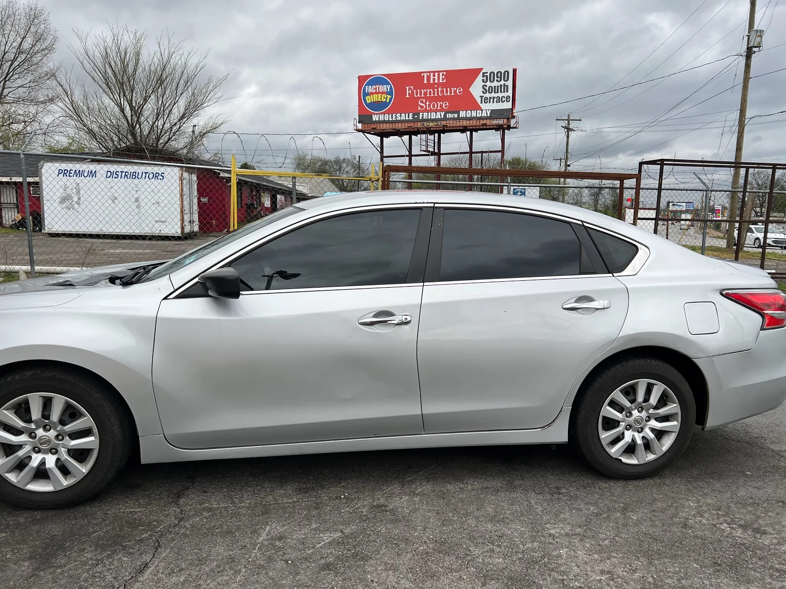 Inside Vargas's Window Tinting — shop interior and work bay